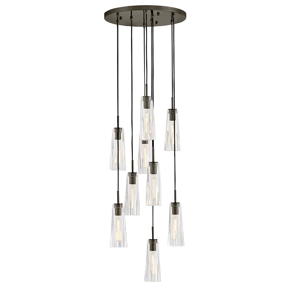 Fredrick Ramond FR31104BX-CL Black Oxide Large Adjustable Pendant Image 1