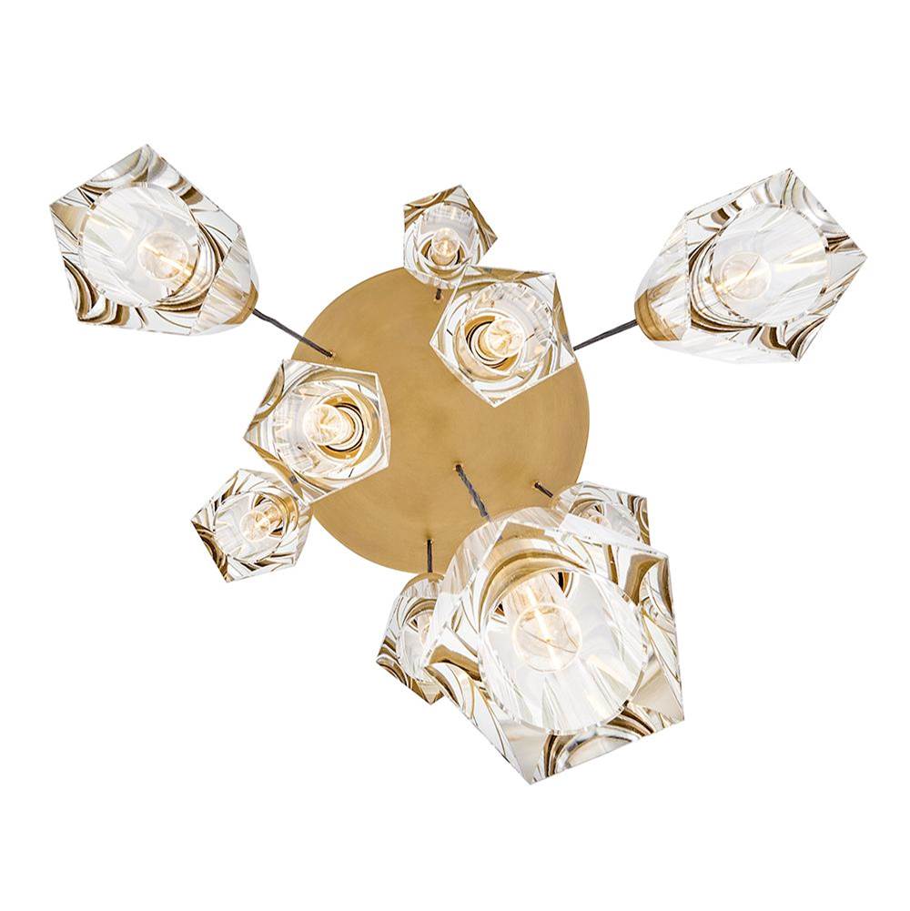 Fredrick Ramond FR31104HBR-CL Heritage Brass Large Adjustable Pendant Image 4