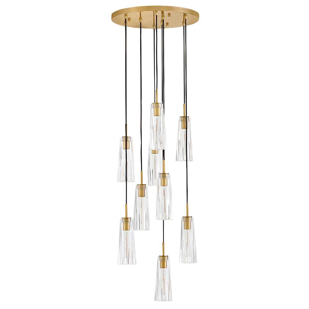 Fredrick Ramond FR31104HBR-CL Heritage Brass Large Adjustable Pendant Image 2