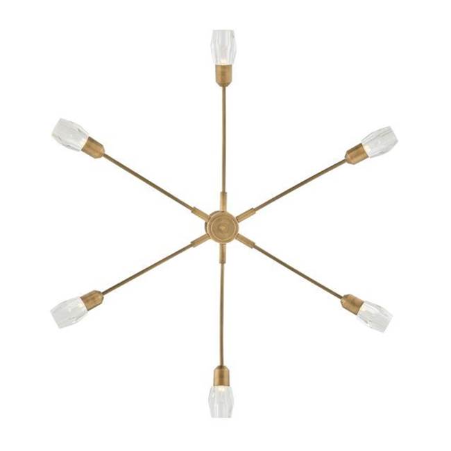 Fredrick Ramond FR33326HB Heritage Brass Large Single Tier Chandelier Image 2