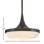 Fredrick Ramond FR35047BX Black Oxide Medium Led Convertible Pendant Image 2