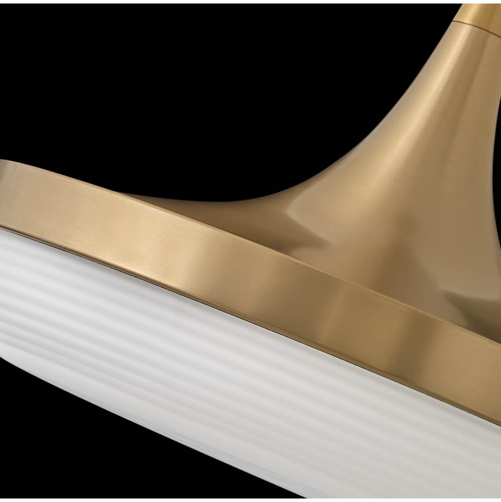 Fredrick Ramond FR35047LCB Lacquered Brass Medium Led Convertible Pendant Image 4