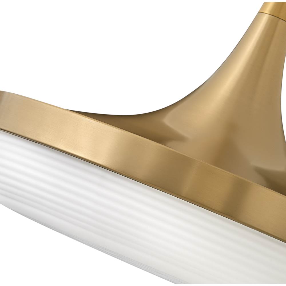 Fredrick Ramond FR35047LCB Lacquered Brass Medium Led Convertible Pendant Image 3