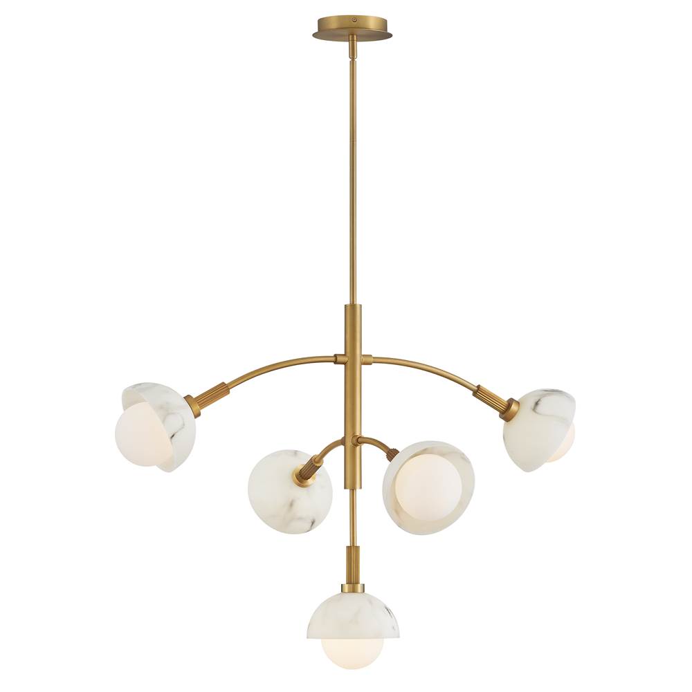 Fredrick Ramond FR38405HB Heritage Brass Medium Multi Tier Chandelier Image 9