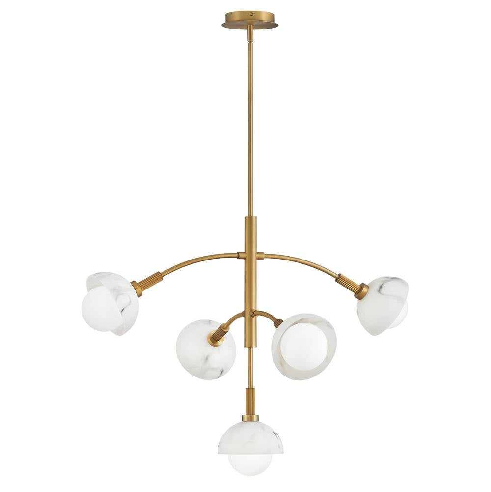 Fredrick Ramond FR38405HB Heritage Brass Medium Multi Tier Chandelier Image 8