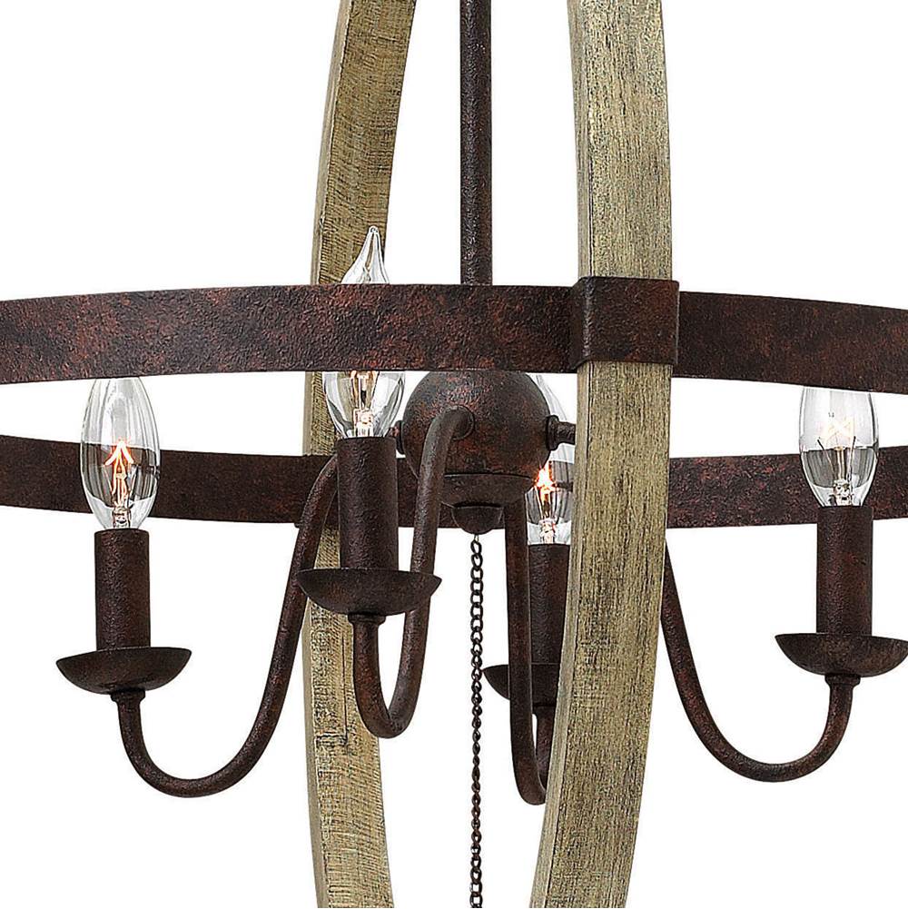 Fredrick Ramond FR40564IRR Iron Rust Chandelier Middlefield Image 3