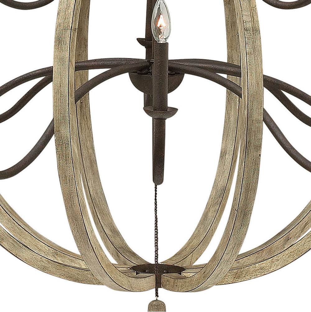 Fredrick Ramond FR40579IRR Iron Rust Chandelier Middlefield Image 7