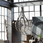 Fredrick Ramond FR40579IRR Iron Rust Chandelier Middlefield Image 4