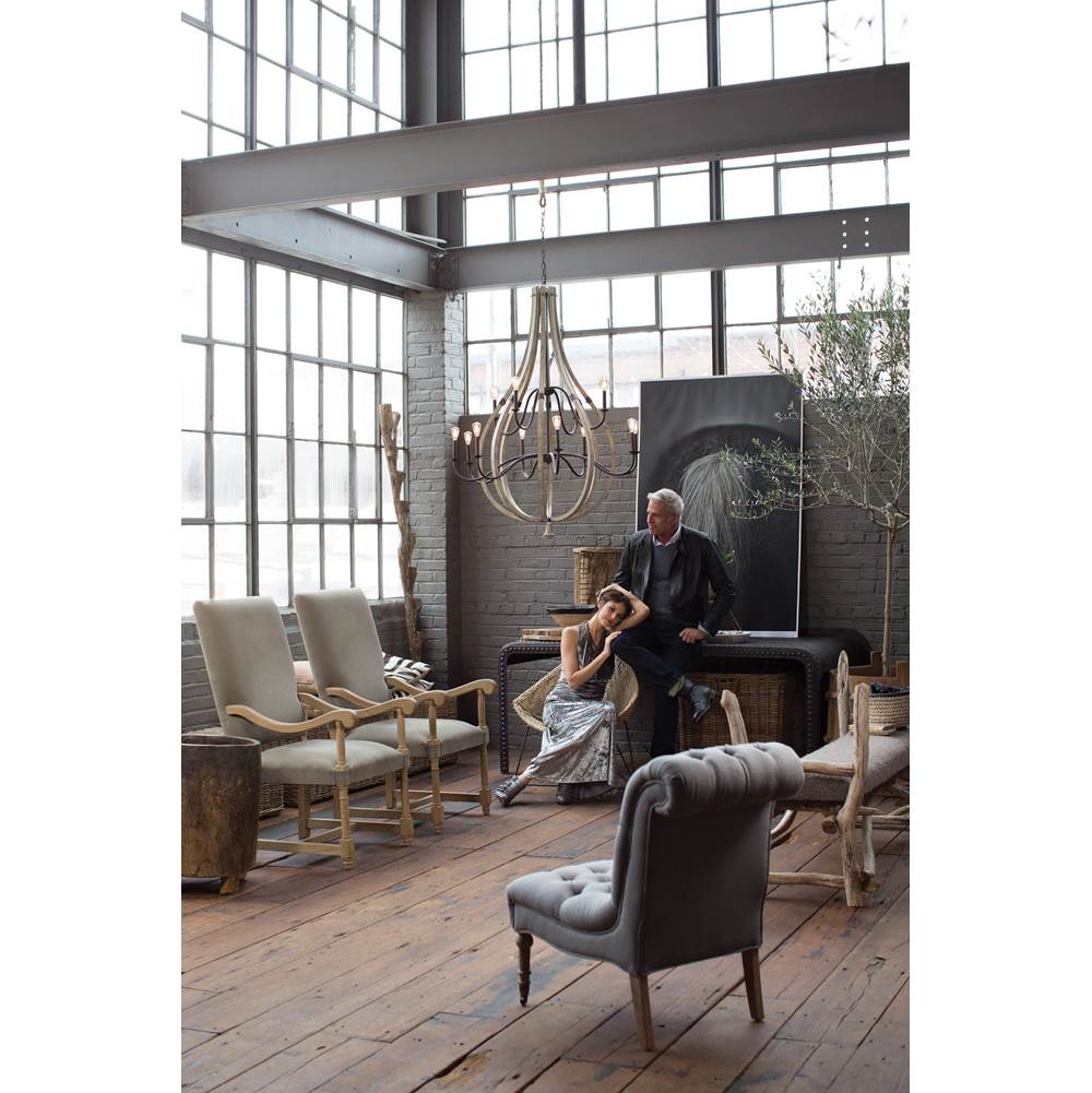 Fredrick Ramond FR40579IRR Iron Rust Chandelier Middlefield Image 3