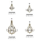 Fredrick Ramond FR40579IRR Iron Rust Chandelier Middlefield Image 2