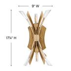 Fredrick Ramond Vida Two Light Sconce