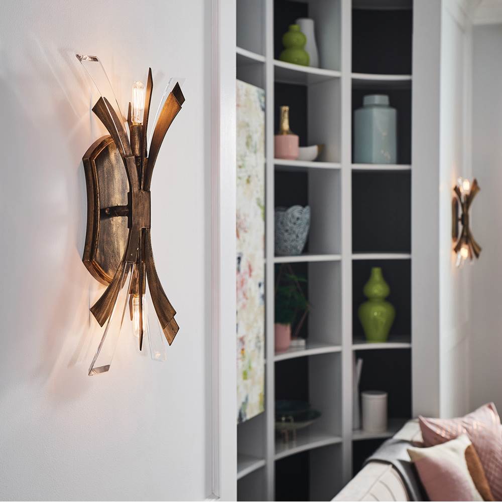 Fredrick Ramond FR40902BNG Burnished Gold Sconce Vida Image 4