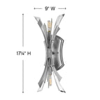 Fredrick Ramond FR40902GG Glacial Sconce Vida Image 3