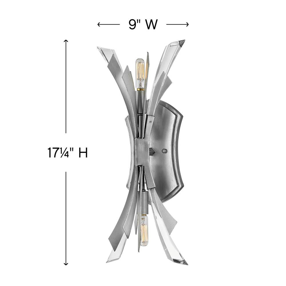 Fredrick Ramond FR40902GG Glacial Sconce Vida Image 3