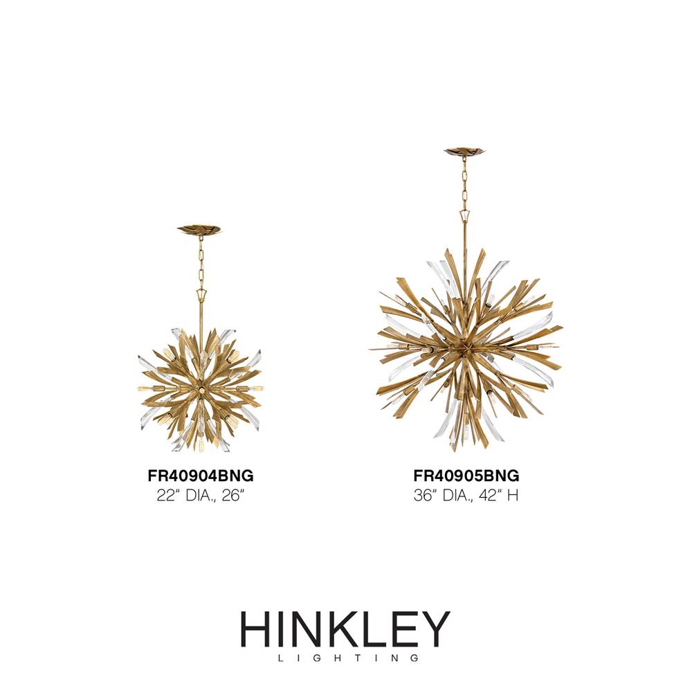 Fredrick Ramond FR40904BNG Burnished Gold Chandelier Vida Image 2