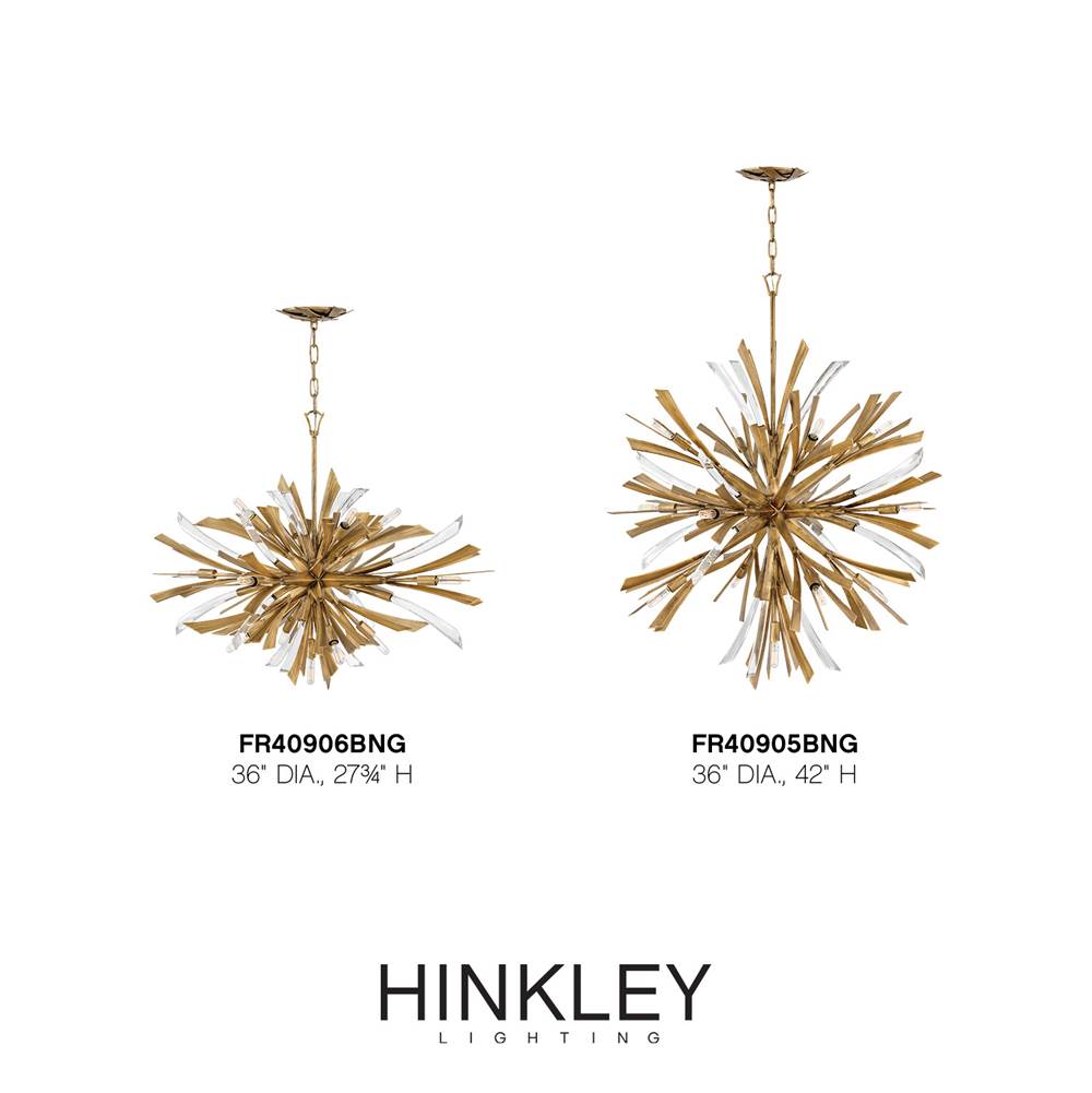 Fredrick Ramond FR40905BNG Burnished Gold Chandelier Vida Image 2