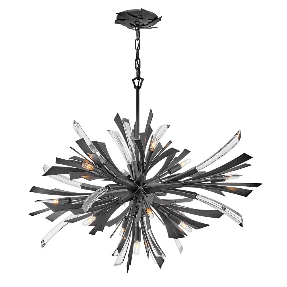 Fredrick Ramond FR40906BGR Brushed Graphite Medium Single Tier Pendant Image 9
