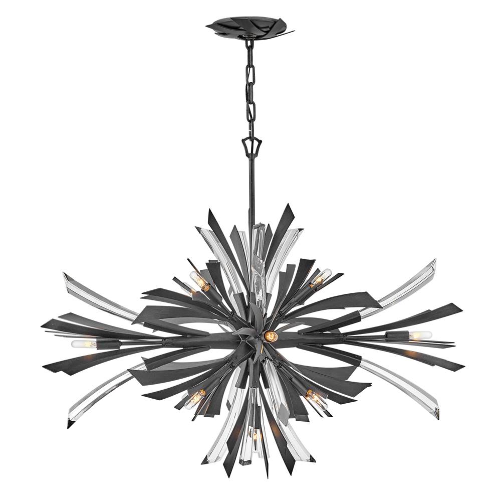 Fredrick Ramond FR40906BGR Brushed Graphite Medium Single Tier Pendant Image 8