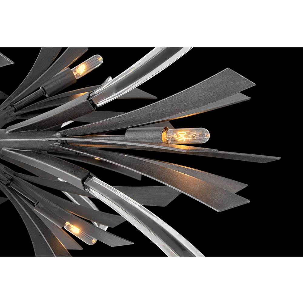 Fredrick Ramond FR40906BGR Brushed Graphite Medium Single Tier Pendant Image 6