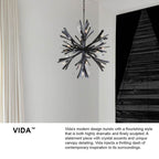 Fredrick Ramond FR40906BGR Brushed Graphite Medium Single Tier Pendant Image 2
