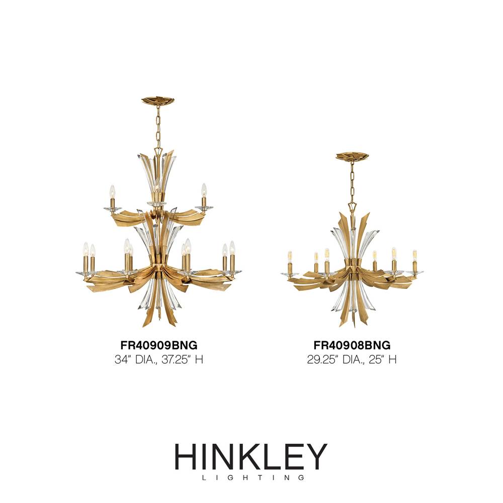 Fredrick Ramond FR40908BNG Burnished Gold Chandelier Vida Image 2