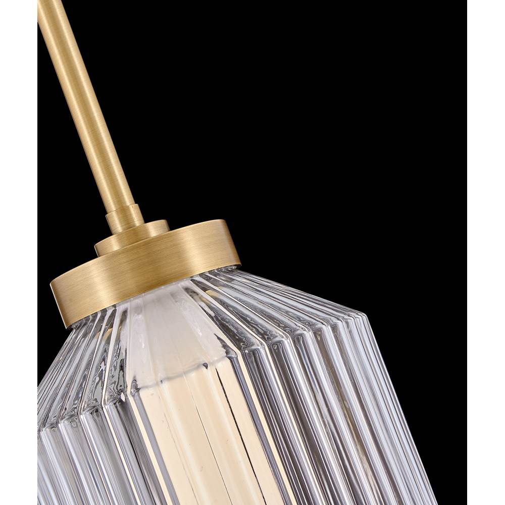 Fredrick Ramond FR41467LCB Lacquered Brass Medium Led Convertible Pendant Image 2
