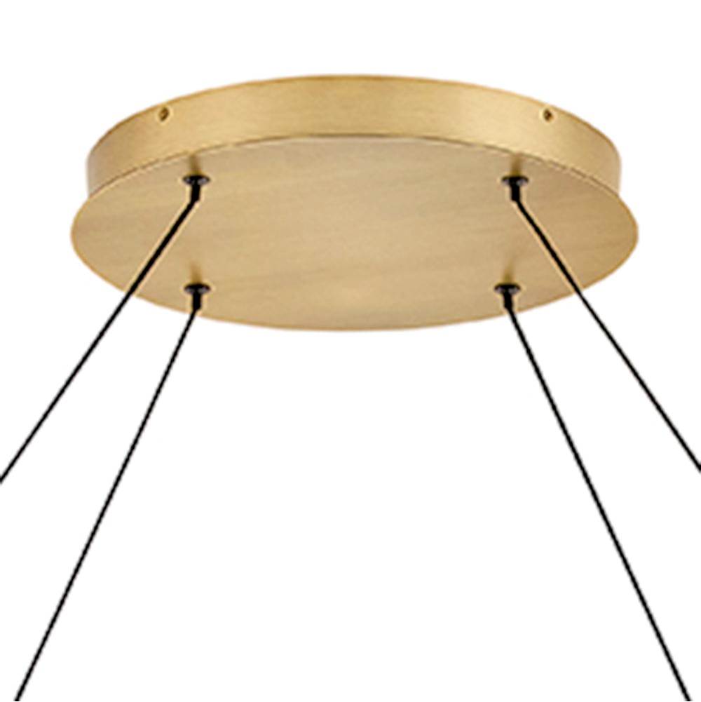 Fredrick Ramond FR41478LCB Lacquered Brass Extra Large Chandelier Image 2