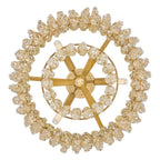 Fredrick Ramond FR41493BNG-LA Burnished Gold Medium Convertible Semi-flush Mount Image 3