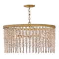 Fredrick Ramond FR41494BNG-LA Burnished Gold Medium Convertible Chandelier Image 1