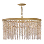 Fredrick Ramond FR41494BNG-LA Burnished Gold Medium Convertible Chandelier Image 1