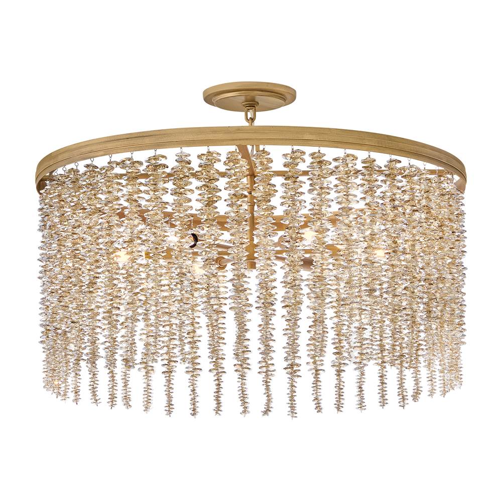 Fredrick Ramond FR41494BNG-LA Burnished Gold Medium Convertible Chandelier Image 7