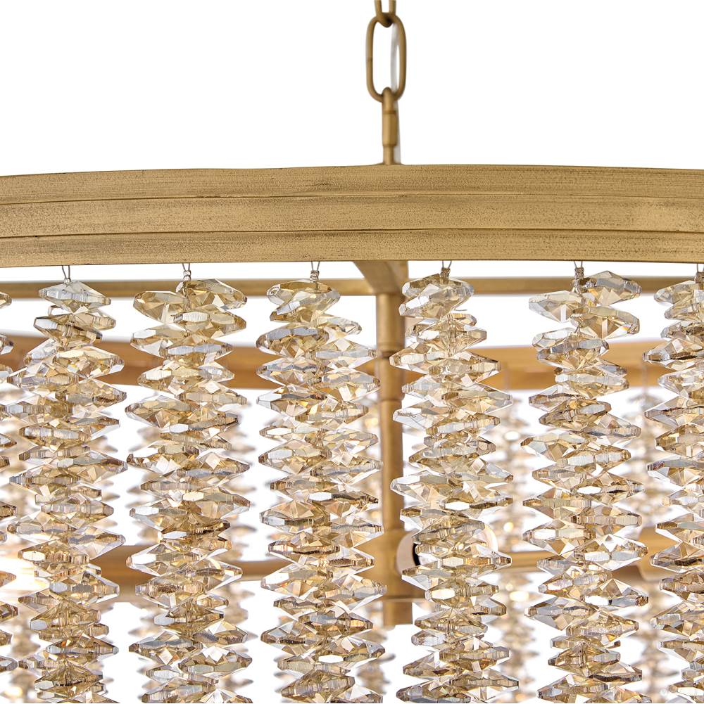 Fredrick Ramond FR41494BNG-LA Burnished Gold Medium Convertible Chandelier Image 6