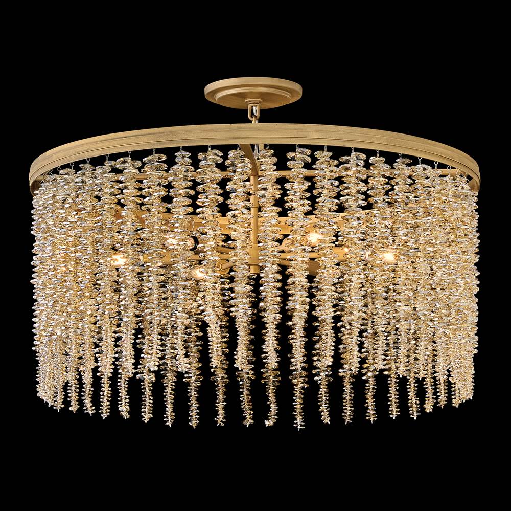 Fredrick Ramond FR41494BNG-LA Burnished Gold Medium Convertible Chandelier Image 3