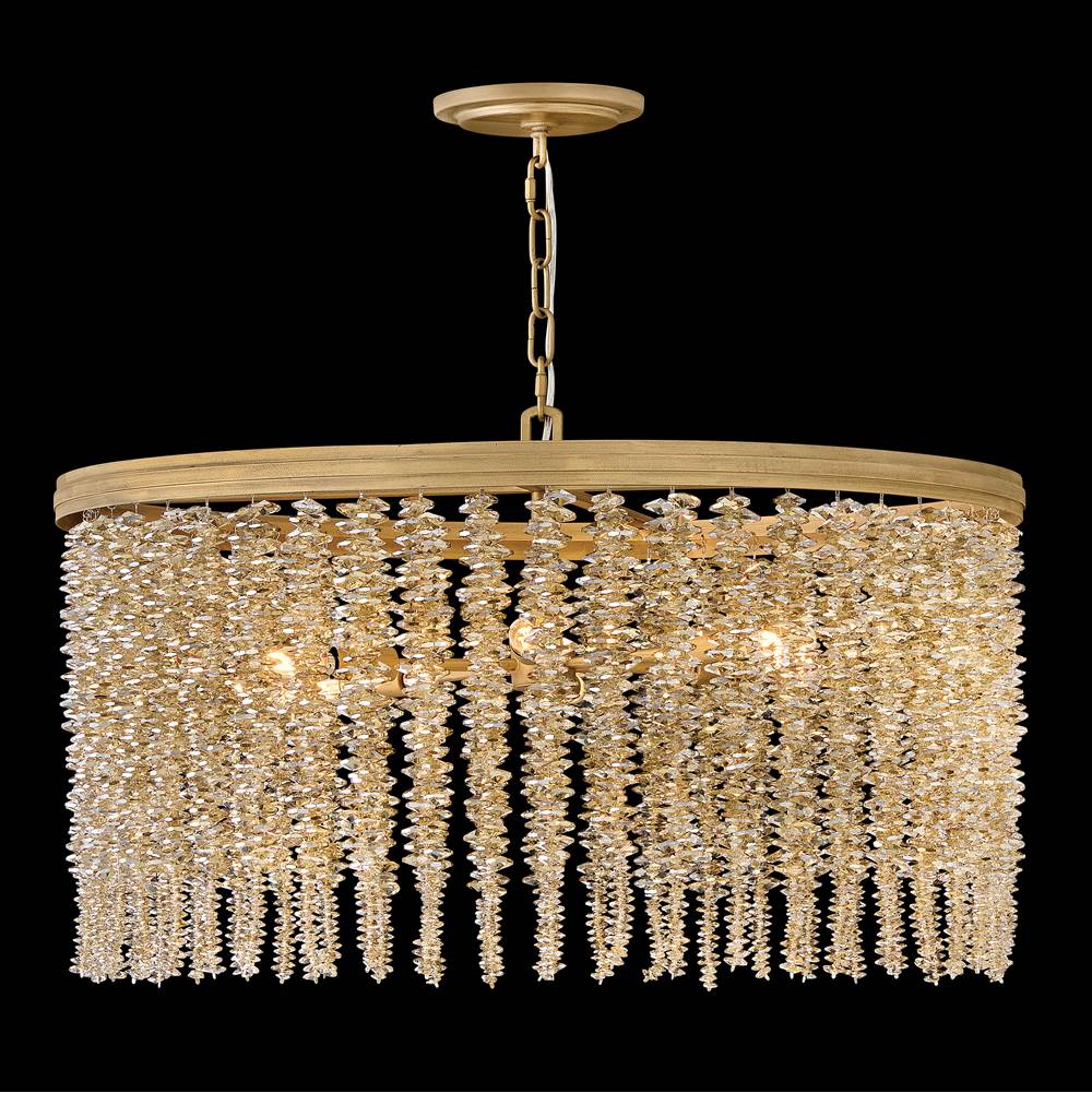 Fredrick Ramond FR41494BNG-LA Burnished Gold Medium Convertible Chandelier Image 2