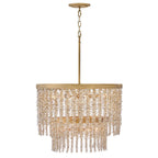 Fredrick Ramond FR41495BNG-LA Burnished Gold Medium Convertible Chandelier Image 1