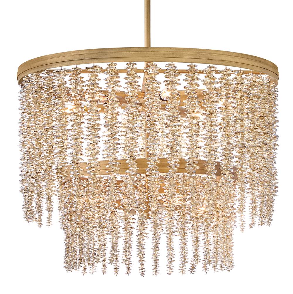 Fredrick Ramond FR41495BNG-LA Burnished Gold Medium Convertible Chandelier Image 5