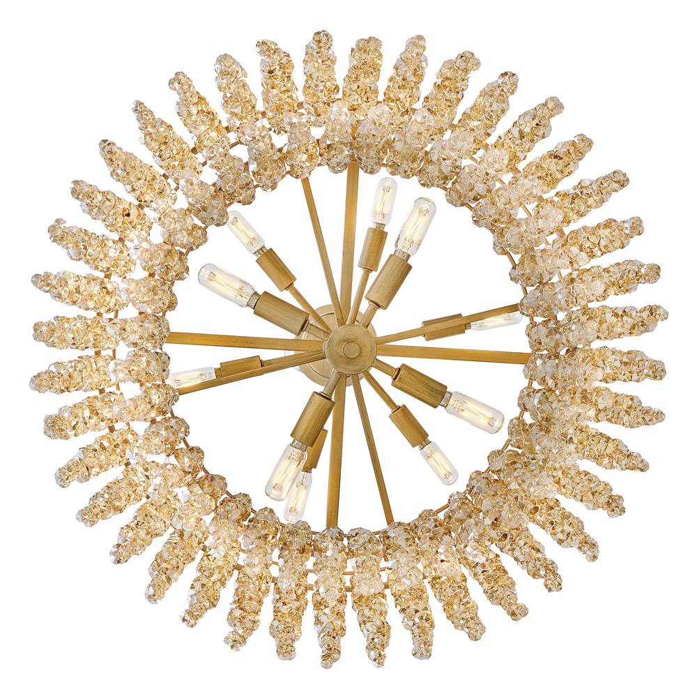 Fredrick Ramond FR41495BNG-LA Burnished Gold Medium Convertible Chandelier Image 3