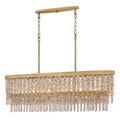 Fredrick Ramond FR41496BNG-LA Burnished Gold Medium Six Light Linear Image 1