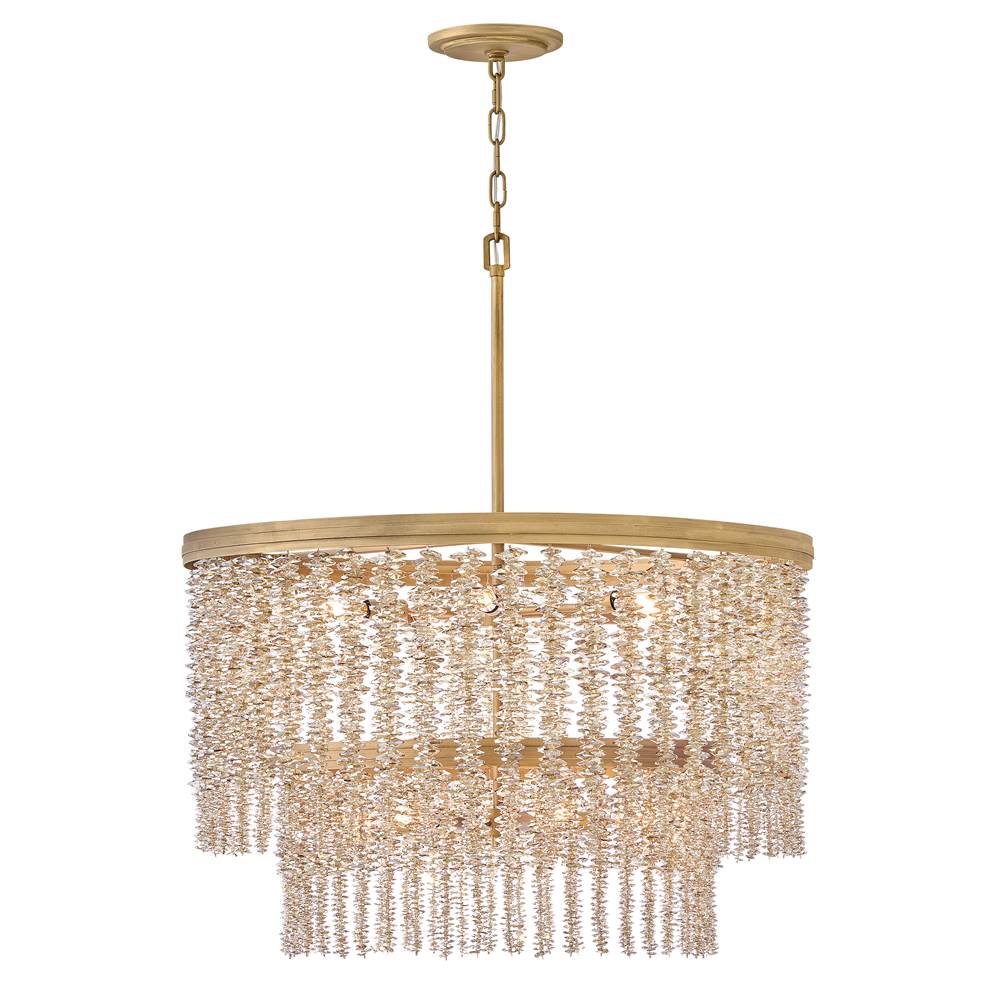 Fredrick Ramond FR41498BNG-LA Burnished Gold Medium Chandelier Image 1