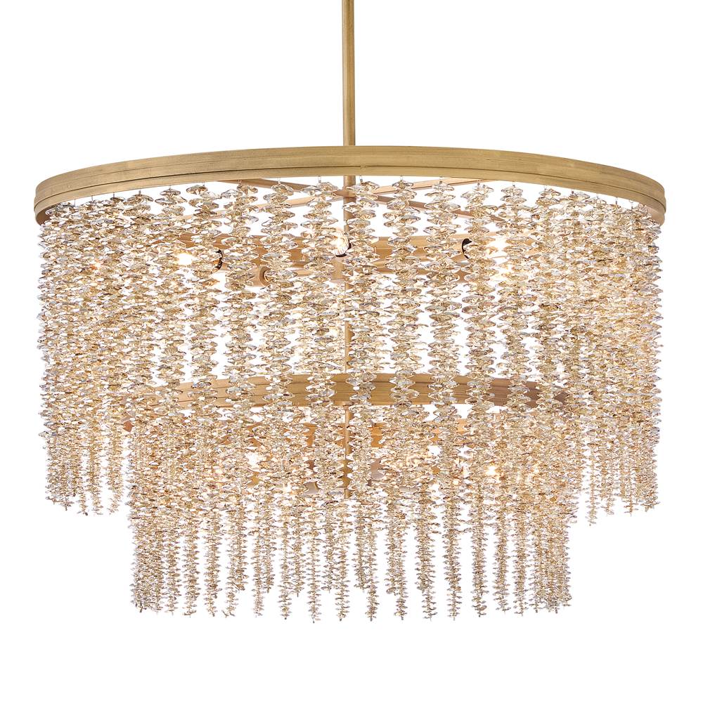 Fredrick Ramond FR41498BNG-LA Burnished Gold Medium Chandelier Image 8