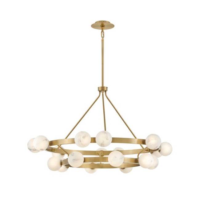 Fredrick Ramond FR41905LCB Lacquered Brass Large Multi Tier Chandelier Image 5