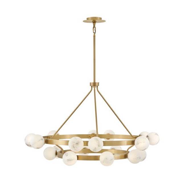 Fredrick Ramond FR41905LCB Lacquered Brass Large Multi Tier Chandelier Image 4