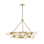 Fredrick Ramond FR41905LCB Lacquered Brass Large Multi Tier Chandelier Image 4
