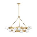 Fredrick Ramond FR41905LCB Lacquered Brass Large Multi Tier Chandelier Image 3