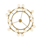 Fredrick Ramond FR41905LCB Lacquered Brass Large Multi Tier Chandelier Image 2