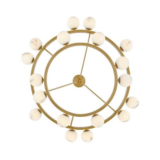 Fredrick Ramond FR41905LCB Lacquered Brass Large Multi Tier Chandelier Image 2