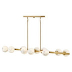 Fredrick Ramond FR41906LCB Lacquered Brass Large Ten Light Linear Image 1