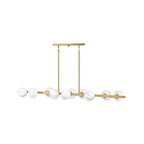Fredrick Ramond FR41906LCB Lacquered Brass Large Ten Light Linear Image 6