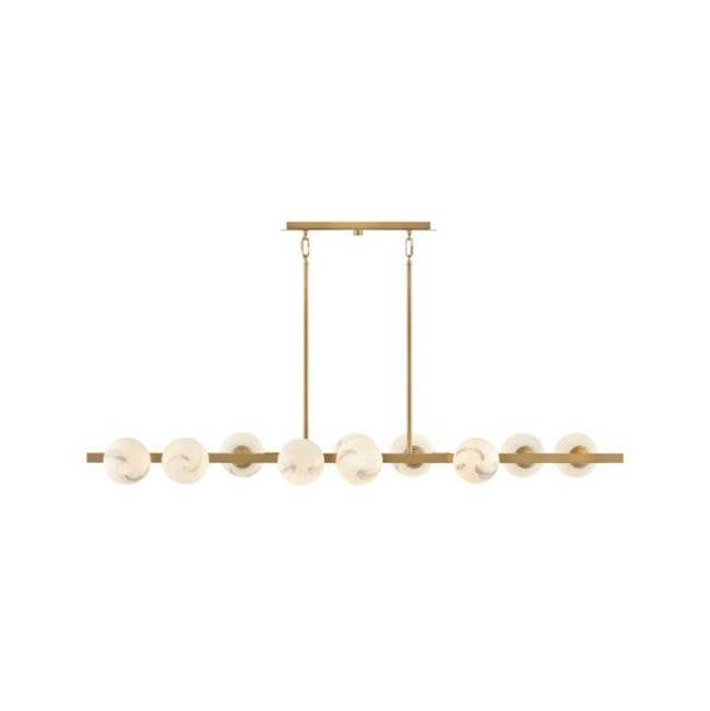 Fredrick Ramond FR41906LCB Lacquered Brass Large Ten Light Linear Image 5