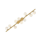 Fredrick Ramond FR41906LCB Lacquered Brass Large Ten Light Linear Image 2